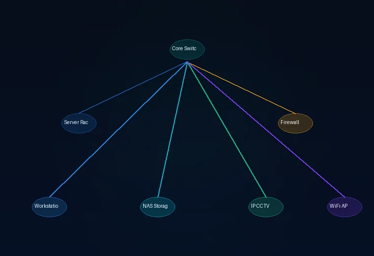 IT infrastructure network diagram, servers, networking, datacenter Pune